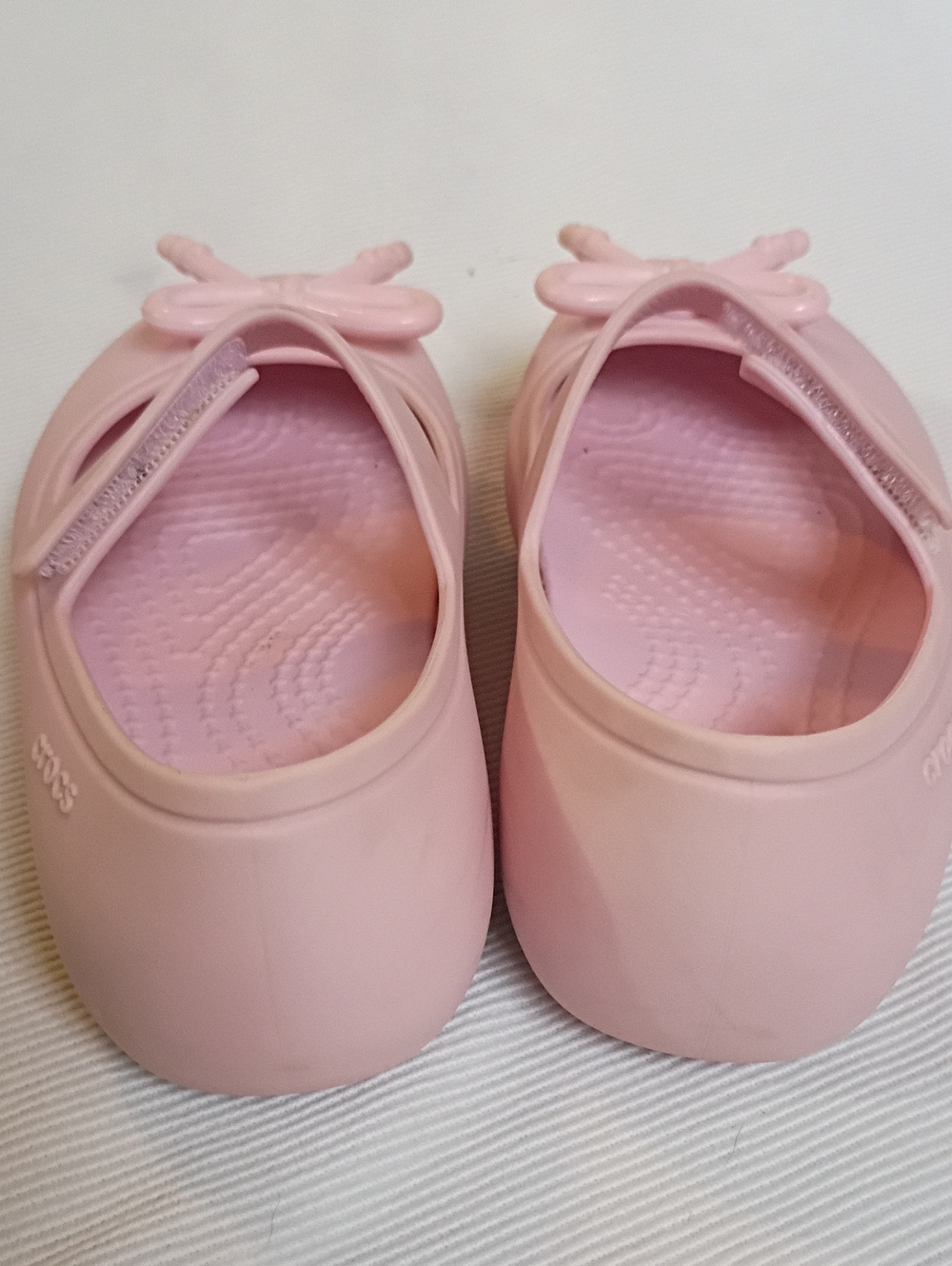 CROCS Girls' Mary Jane Ballerina Shoes in Light Pink - Picture 8 of 8